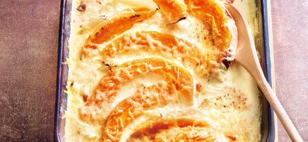 Potiron gratiné