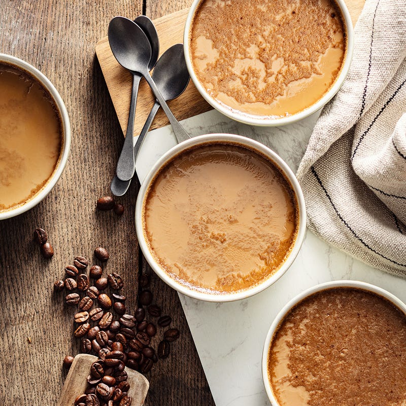 Oeufs au lait au café