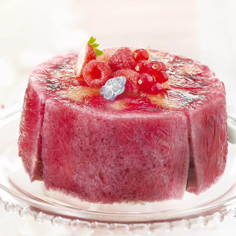 Photo de/du Charlotte aux fruits rouges, pamplemousse et violette par WW