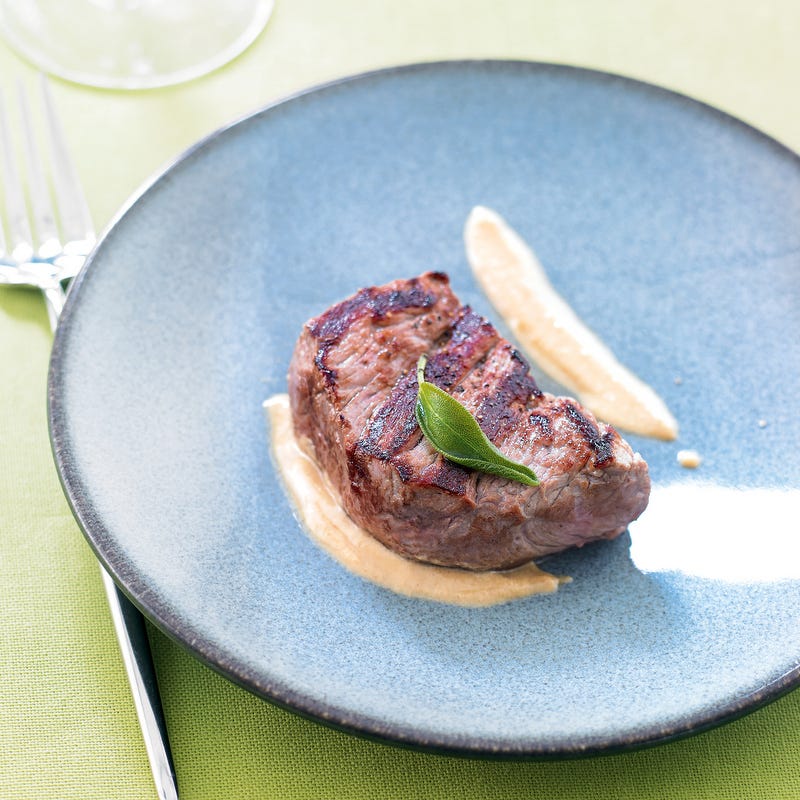 Photo de/du Grenadins de veau à la crème moutardée par WW