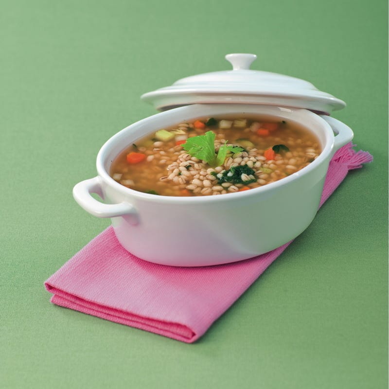 Photo de/du Soupe d'orge au cumin et aux épinards par WW