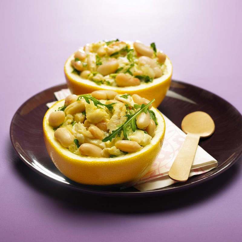 Photo de/du Effiloché de colin, roquette et cocos blancs par WW