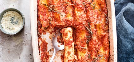 Cannellonis à la mousse de poisson