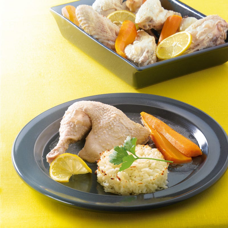 Photo de/du Poularde au lait et son gâteau de riz par WW