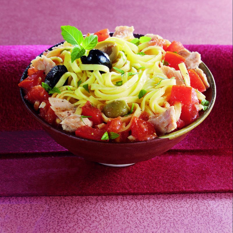 Photo de/du Fettuccine au thon pimenté par WW