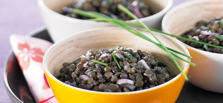 Lentilles en salade