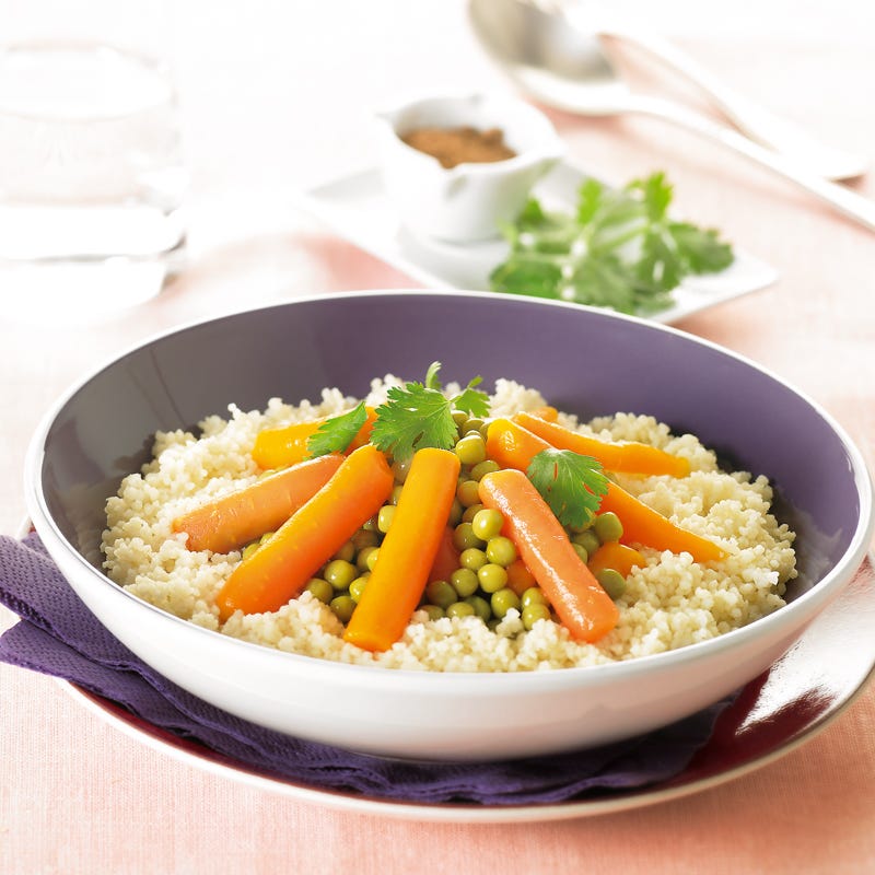 Photo de/du Couscous aux petits pois/carottes par WW