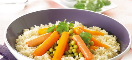 Couscous aux petits pois/carottes