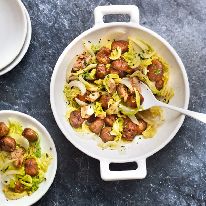 Photo de/du Fricot de chou et châtaignes aux dés d'épaule par WW