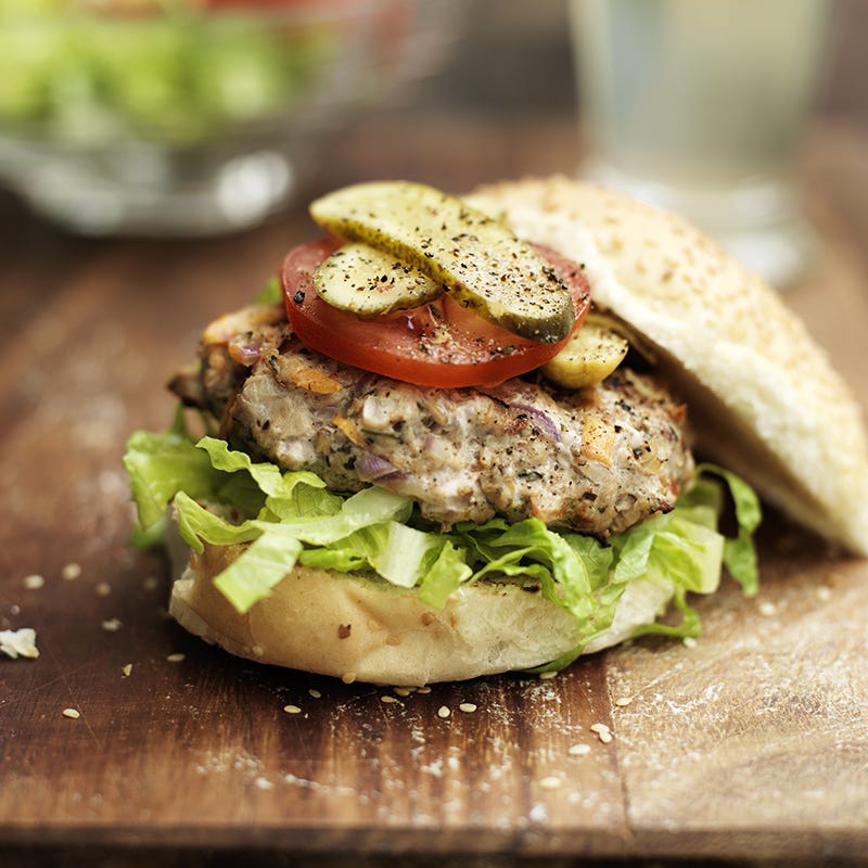 Photo de/du Hamburger au porc et à la moutarde par WW