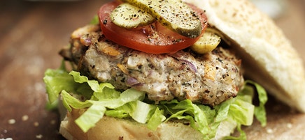Hamburger au porc et à la moutarde