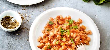 Haricots blancs à la grecque