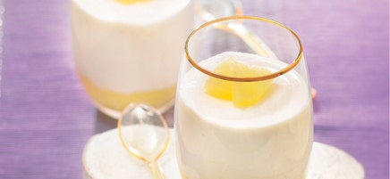 Ananas à la mousse de fromage blanc