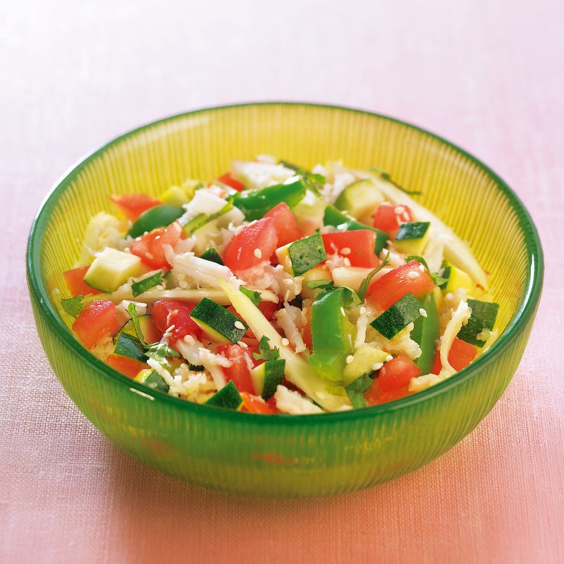 Photo de/du Salade de crabe aux légumes croquants et à la coriandre par WW