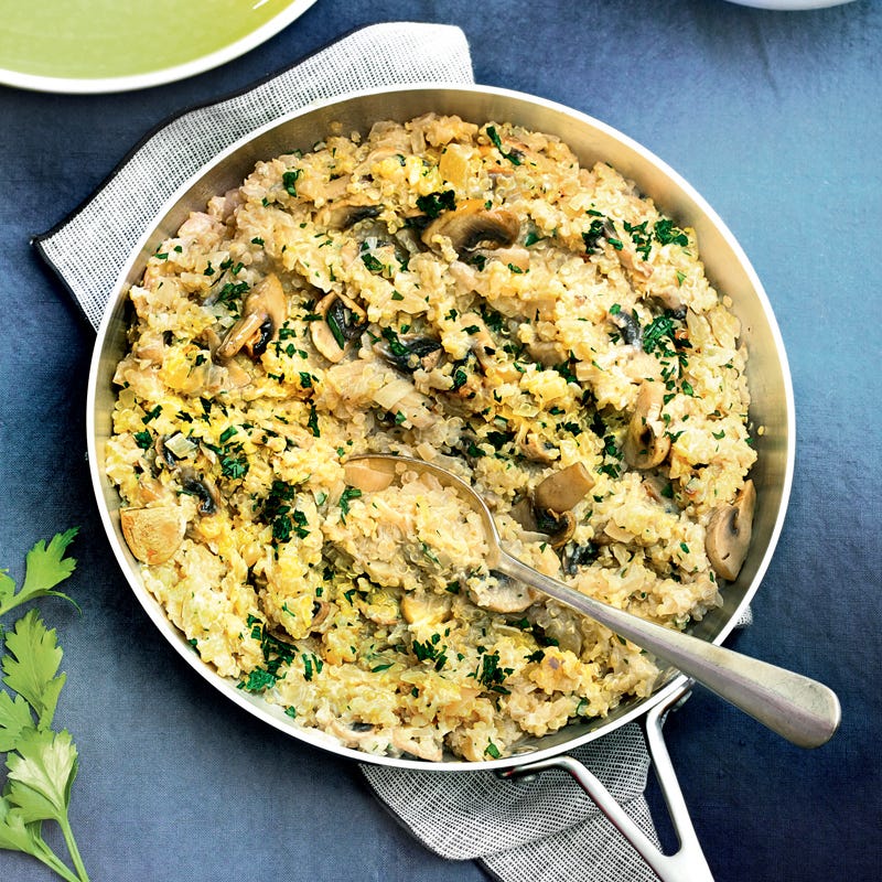 Quinoa aux champignons façon risotto