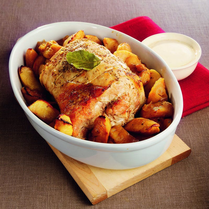 Photo de/du Rôti de porc aux pommes caramélisées par WW