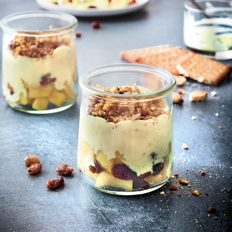 Photo de/du Pommes et raisins au mascarpone par WW