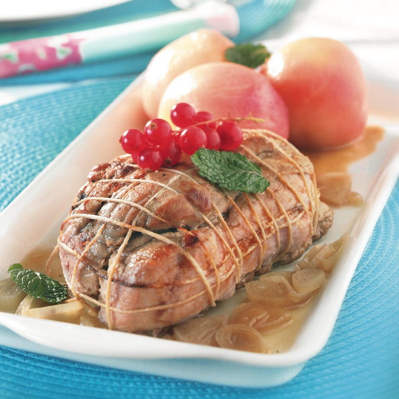 Photo de/du Rôti de veau aux pêches par WW