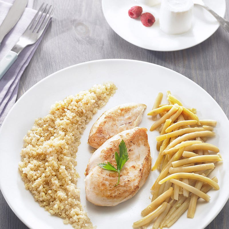 Photo de/du Poulet au quinoa et haricots beurre par WW