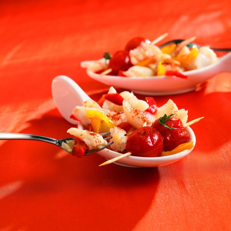 Photo de/du Morue aux poivrons confits par WW