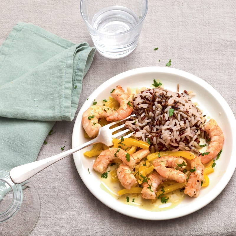 Photo de/du Dôme de riz sauvage aux crevettes par WW