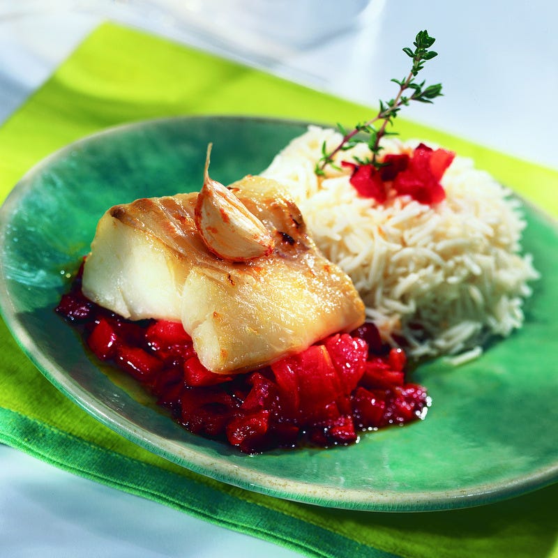 Photo de/du Dos de cabillaud à la basquaise par WW