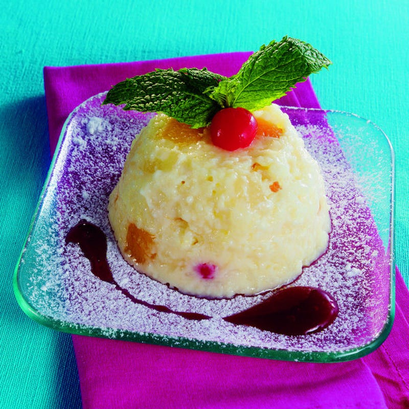 Photo de/du Riz à l'impératrice au coulis de framboise par WW