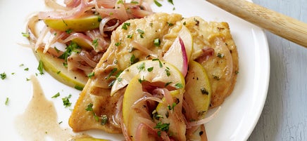 Poulet braisé aux pommes