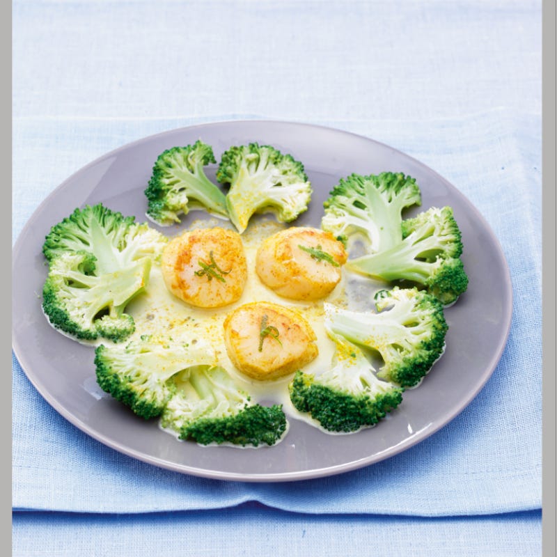 Noix de Saint-Jacques au curry