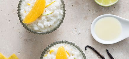 Riz au lait aux agrumes