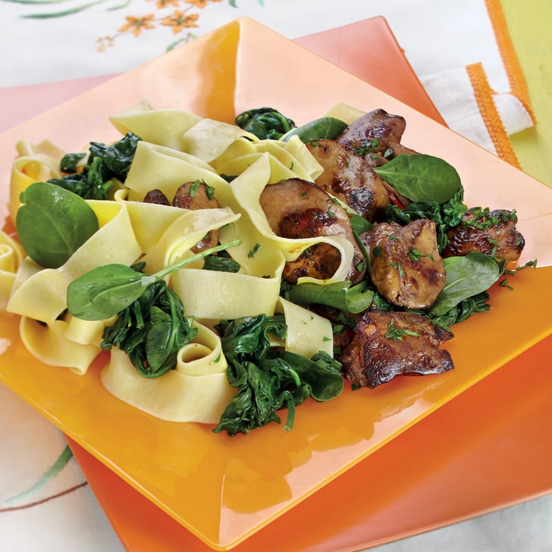 Pappardelle aux foies de volaille