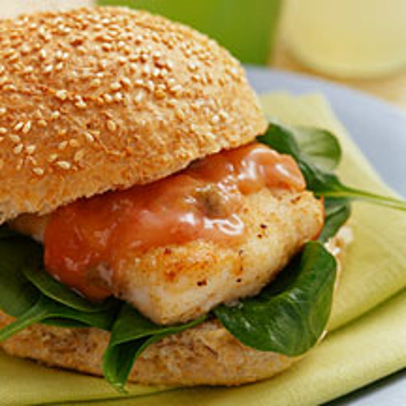 Photo de/du Sandwich au poisson à la mayonnaise épicée par WW