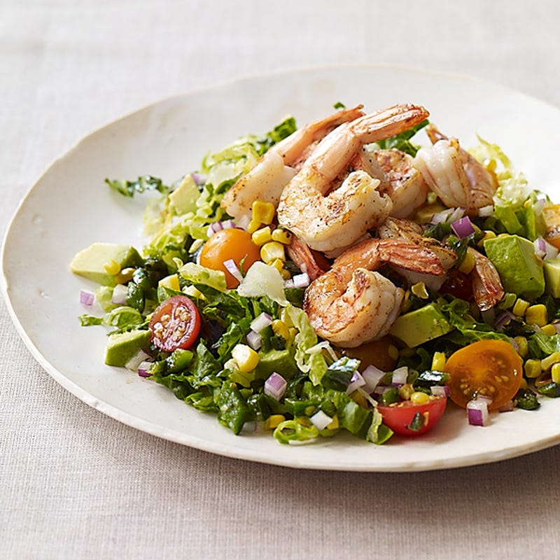 Photo de/du Salade aux crevettes et sauce au cumin et citron vert par WW