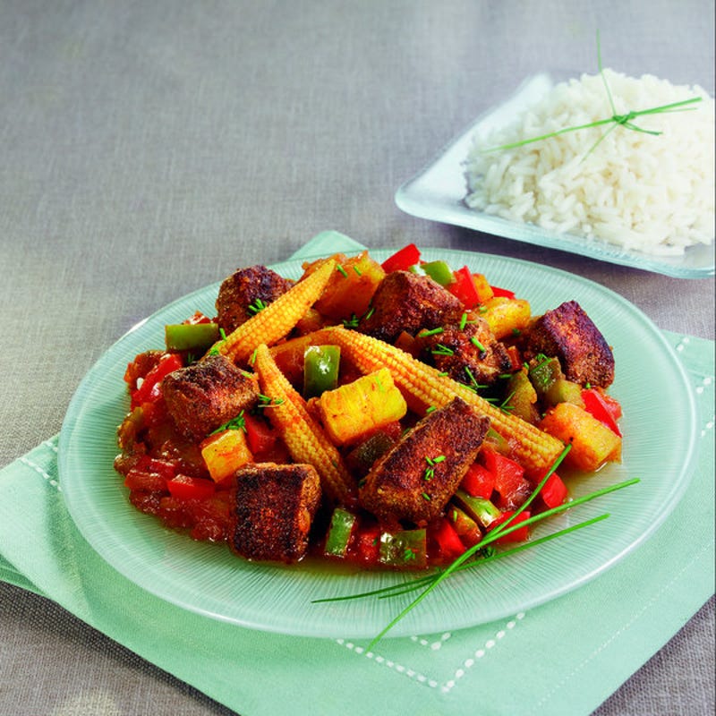 Photo de/du Filet mignon de porc à l'aigre-douce par WW