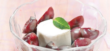 Coupe de cerises à la menthe