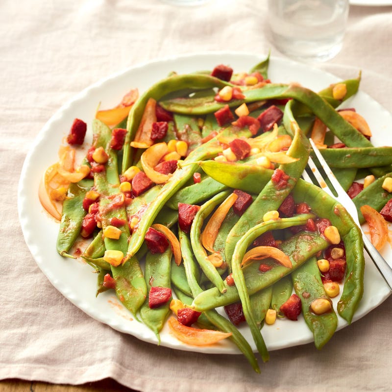 Photo de/du Haricots plats au chorizo par WW