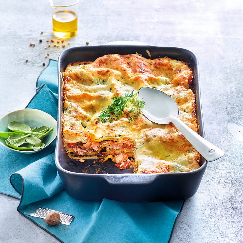 Lasagne épinards et saumon
