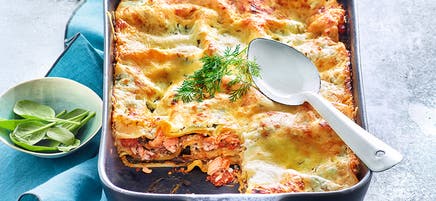 Lasagne épinards et saumon