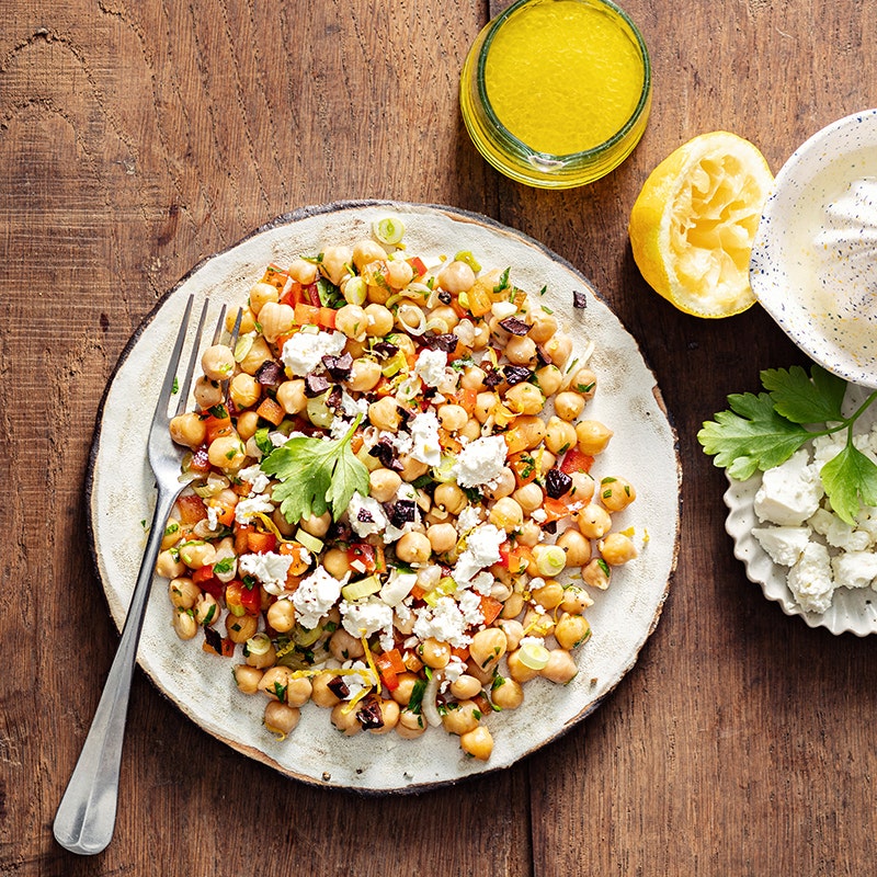 Salade de pois-chiches à la feta