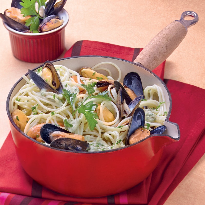 Spaghetti aux moules