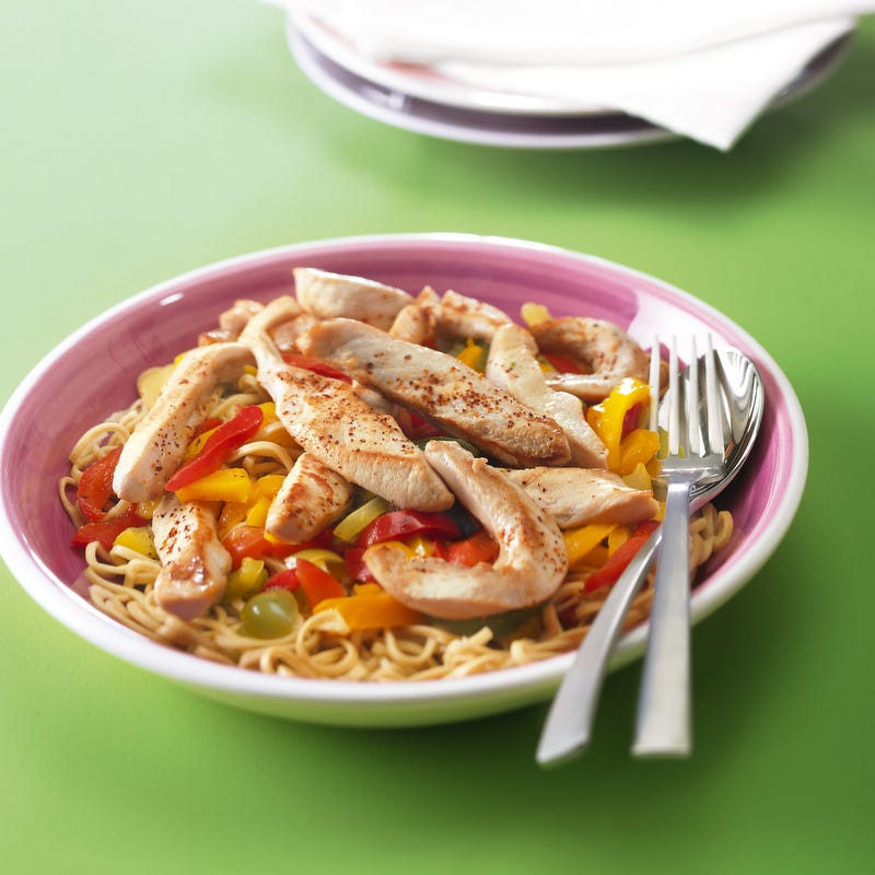 Photo de/du Wok de lapin aux poivrons et piment d'Espelette par WW
