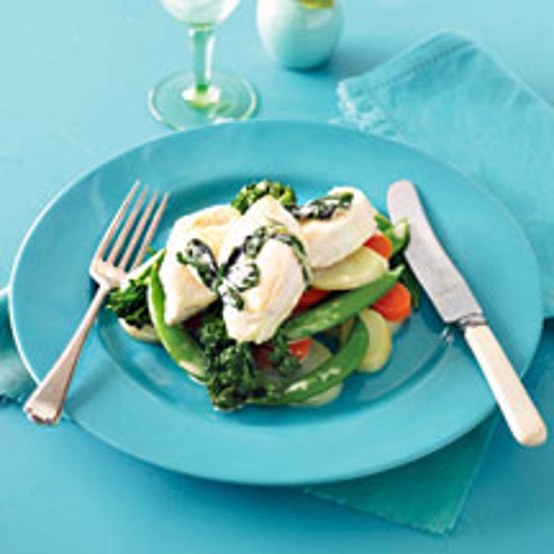 Photo de/du Escalope de poulet à la sauce basilic par WW