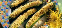 Courgettes farcies au chou-fleur