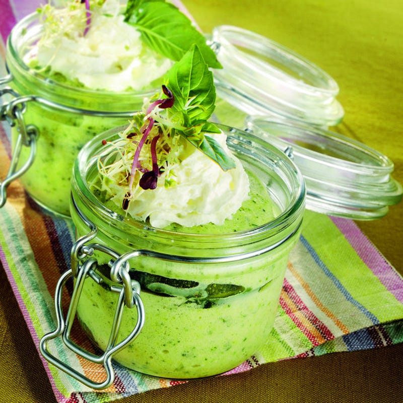 Photo de/du Mousse de courgette au basilic par WW