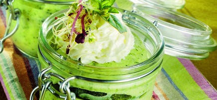 Mousse de courgette au basilic