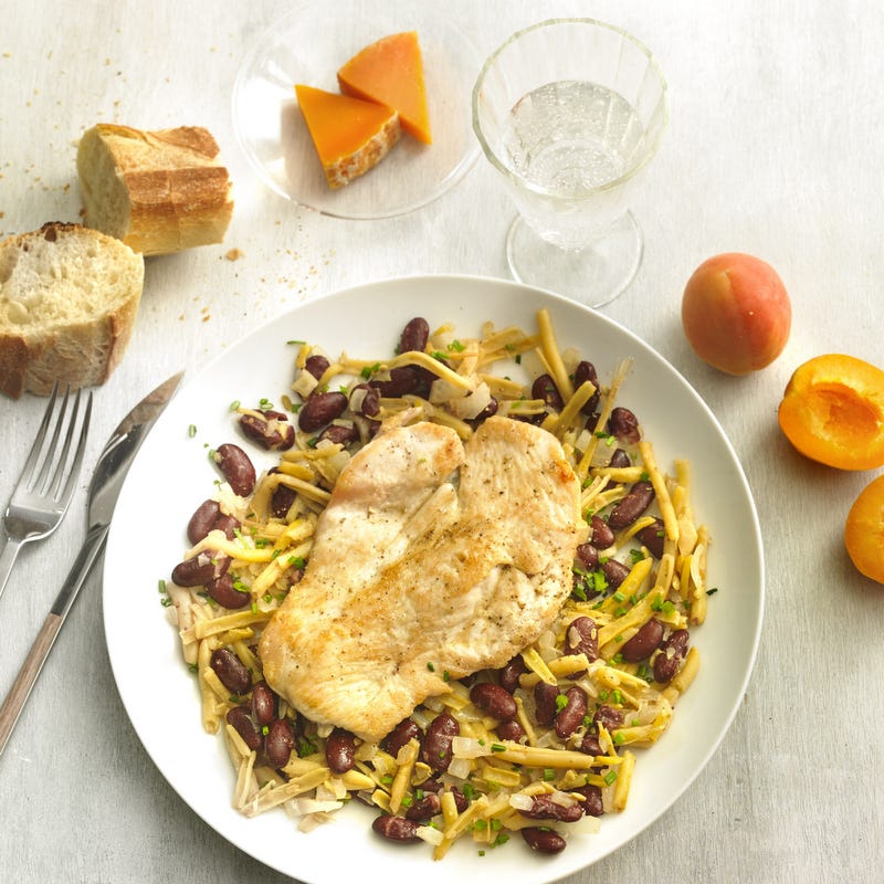 Photo de/du Panaché de haricots, fromage et fruit par WW