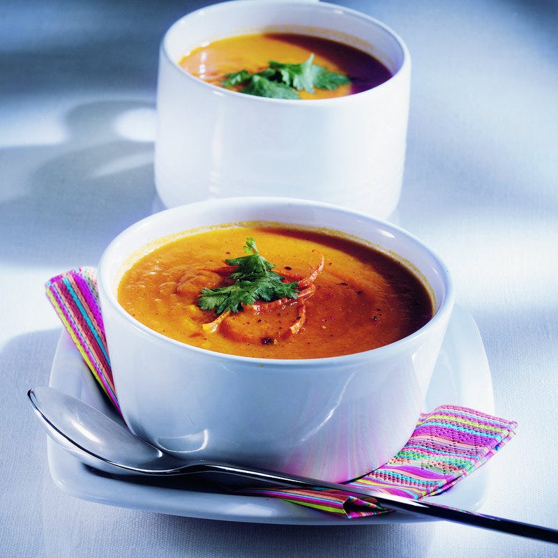 Photo de/du Velouté de carottes au curry par WW
