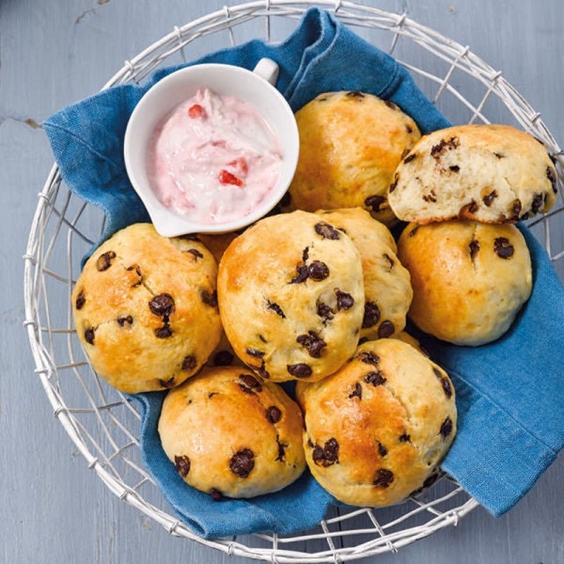 Petits pains au chocolat et au skyr