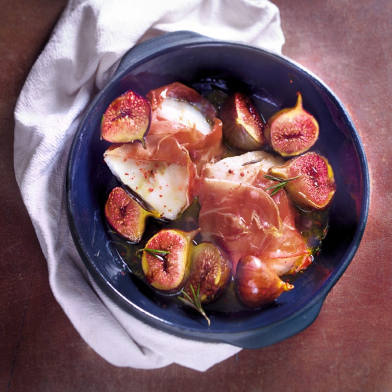 Photo de/du Pavés de cabillaud et figues rôties par WW