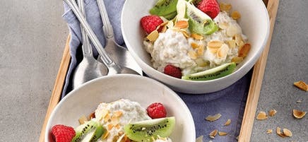 Porridge au skyr à la vanille et au kiwi